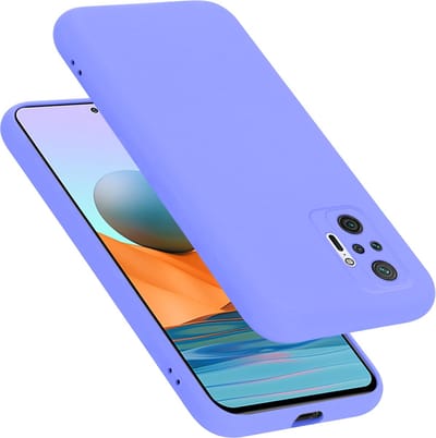 Cadorabo Hoesje geschikt voor Xiaomi RedMi NOTE 10 PRO in LIQUID LICHT PAARS - Beschermhoes gemaakt van flexibel TPU silicone Case Cover