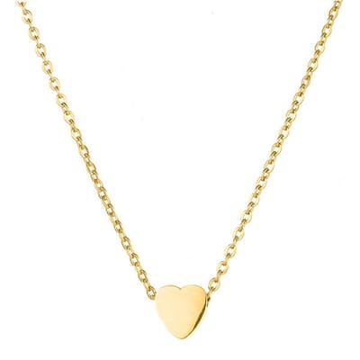 Rhylane - Ketting met hartje - Goudkleurig - 42 + 5 cm