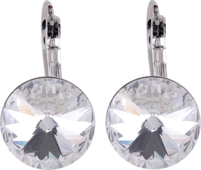Behave - Oorbellen met kristal hanger - Feestelijke stijl - 1,4 cm steen