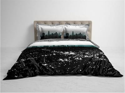 Heckett & Lane Annie - Dekbedovertrek - Lits-jumeaux - 240x200/220 cm - Sky Emerald