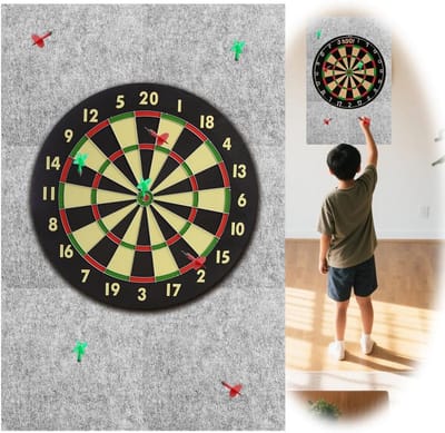 Zelfklevende Vilt Wandbescherming Dartbord Set