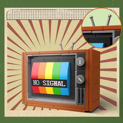 Doe-het-zelf Retro Elektrische Apparaten Meubels TV Computer Tape Walkman Spelcomputers Radio Bouwstenen Model Stenen Set Speelgoed