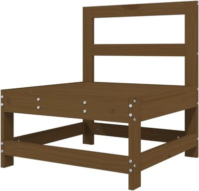 Tuinbank Hout - Loungebank Buiten - Gezellig Samenzijn - Lathuis Ontwerp - 110 kg Per Zitplaats - Bruin