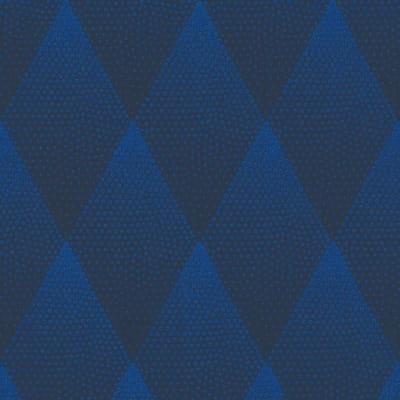 Grafisch behang Profhome 374191-GU vliesbehang glad met ruitvormig patroon glinsterend blauw zwart 5,33 m2
