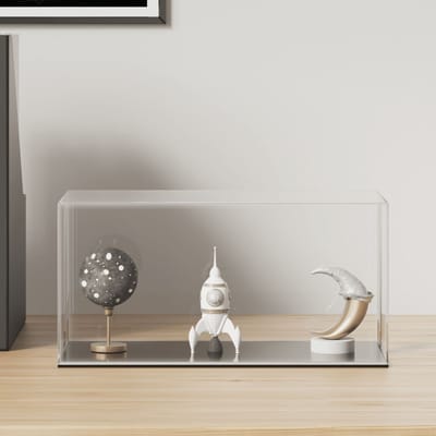 vidaXL - Vitrine - transparant - 24x12x11 - cm - acryl