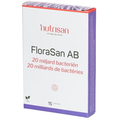 Nutrisan FloraSan AB 15 Maagsapresistente zachte capsules
