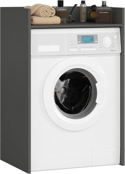 Wasmeubel voor Wasmachine en Wasdroger - Ruimtebesparend en Modern Design - 64 cm Grafietgrijs