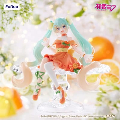Furyu Hatsune Miku Noodle Stopper PVC Statue Flower Hatsune Miku Citrus Ver. 14 cm Beeld