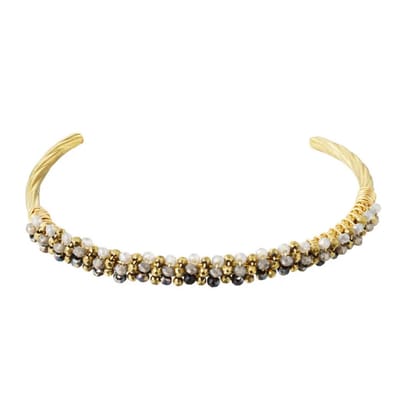 Yehwang Armband Fiesta goud zwart grijs