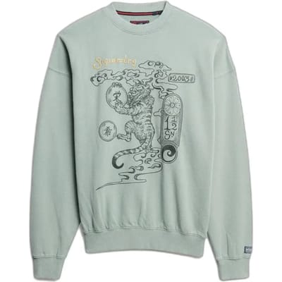 Superdry - Tokyo Narrative Oversized Sweatshirt - Dames - Truien