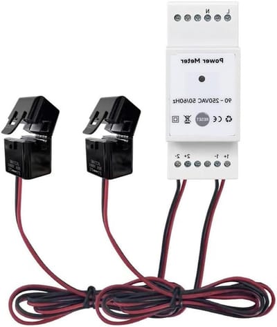 Energie Meter - Stroom Monitor - Zonne-energie Meten - Real-time App Controle - 300A - Wit