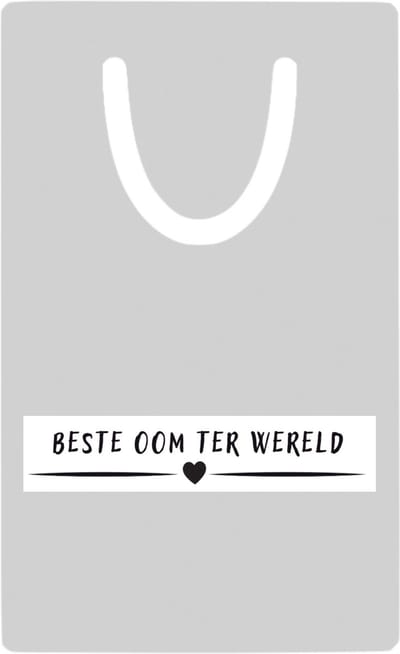 Hacebo® - Beste oom ter wereld metalen boekenlegger - Oom - uncle - leuk cadeau voor je oom Bladwijzer boekenleggers - 7.6 cm x 5cm