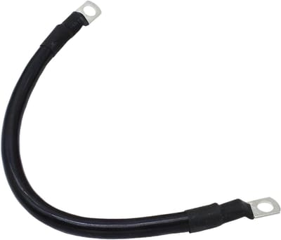 Accukabel - Autokabel zwaar - Stroomoverdracht - Meerstrengs koperdraad - 1969 inch - Zwart