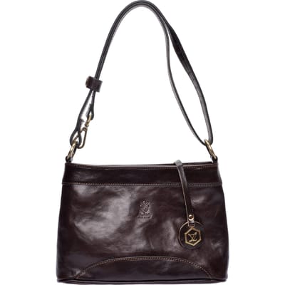 Luisa Vannini Bordeauxrood Rundleer Tas