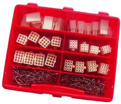 Kalitec KALI-1551 Assortimentsdoos Mini-UMNL 6/9/12-pins | Kunststof | 6/9/12-pins connectoren | Transparant | Connectorset | Contactdoos en behuizing | Pincontact | Contactbus