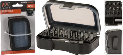 FX Tools bitset speelgoedset 32-delig met adapter techniek.