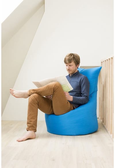 Sit On It L-BAG - Zitzak - Loungekussen - Turkoois - Lichtgewicht en Multifunctioneel - Handvat voor Gemakkelijk Vervoer