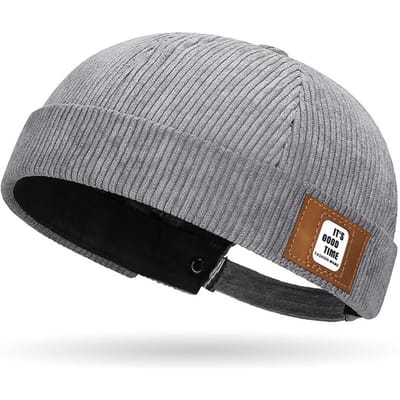 Retro Outdoor Unisex Zeeman Docker Pet Verhuurder Hoed Corduroy Verstelbaar Koepel Meloen Pet Streetwear Hip Hop Muts Verhuurder Hoeden grijs