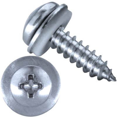 GOEBEL® - 500 x Bolkop plaatschroeven (Ø x L) 4,2 x 13 mm RVS V2A / A2 (AISI 304/02) met EPDM Ring DIN7981 / ISO7049 - Schroeven - 3034242130