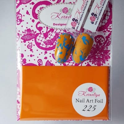 Korneliya Nailart folie - Transfer folie - Nagel Folie Mat CraquelÃ© Oranje 225