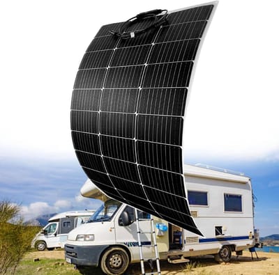 Flexibel Zonnepaneel - Monokristallijn Paneel - Accu Opladen - Ultra Lichtgewicht - 520W - Zwart