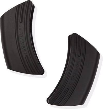 Le Creuset Handvatten - Ebbenzwart - Siliconen - 12 x 6 cm - 2 stuks