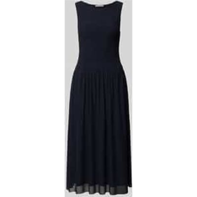 Midijurk van mesh met smokdetails