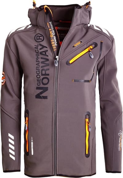 Geographical Norway Softshell Jas Heren Grijs Royaute - 3XL