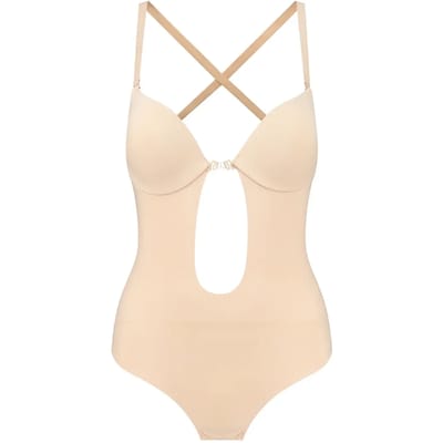 Bye Bra Low Back Sensuele Bodysuit | Beige M