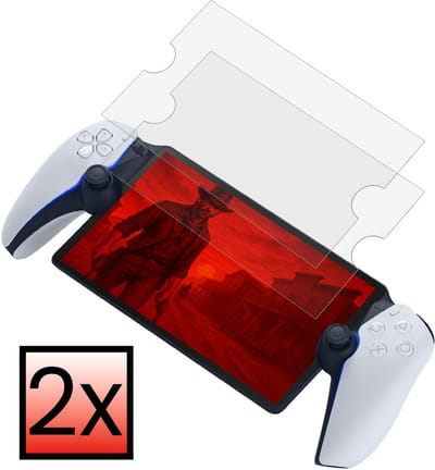 Screenprotector Geschikt voor PlayStation Portal Bescherm Glas Screen Protector - 2 PACK