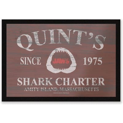 Jaws Quints Shark Charter Entrance Mat
