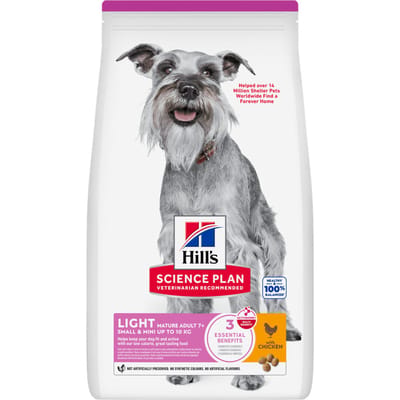 Hill's Science Plan Canine Light Mini - Mature Adult 7+ - Kip - Hondenvoer - 2,5 kg