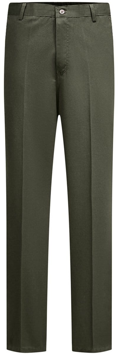 ALLTHEMEN Heren Effen Rechte Pij Hoge Taille Comfortabele Broek - Vier Seizoenen - L