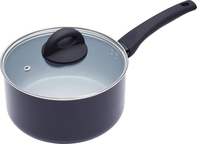 KitchenCraft MasterClass Keramische Eco Steelpan met Antiaanbaklaag - Geschikt voor Inductie 5 Liter Aluminium