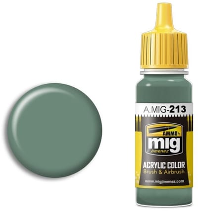 AMMO by Mig Jimenez Hobbyverf Acrylverf - MIG 0213 FS 24277 Green - Acryl Verf flesje - 17 ml