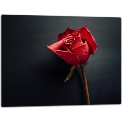 TMK ArtDeko - Snijplank - Roos - 52x40 cm - Glas