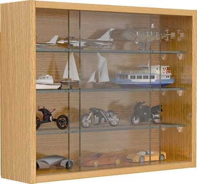 Houten glazen opknoping vitrinekast Muur vitrinekast Collectible decoratieve verzamelaar vitrinekast Drivalo S