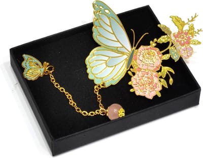 Mooie Boekenlegger met Bloemenhanger - Unieke Boekensteunen voor Vrouwen, Perfecte Cadeaus voor Boekenliefhebbers, Stijlvolle Accessoires voor Lezers