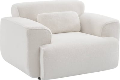 sweeek - Fauteuil wallas bouclé, 118x98x73cm