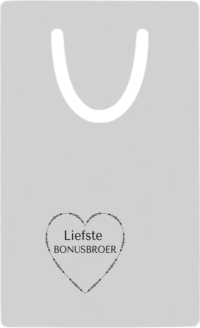Hacebo® - liefste bonusbroer metalen boekenlegger - Broer - de liefste bonusbroer - verjaardag - cadeautje voor broer - broer artikelen - kado - geschenk Bladwijzer boekenleggers - 7.6 cm x 5cm