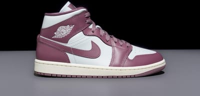 Air Jordan 1 Mid 'Sky J Mauve' (womens) - maat EU 40 - BQ6472-050 - paars - gebroken wit - sneakers hoog - zomerschoenen