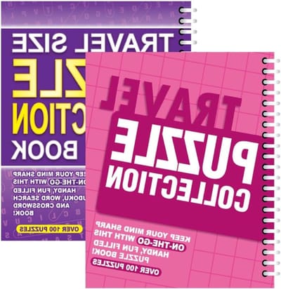 Puzzelboek Collectie - Hersenkraker Boek - Reisvermaak - 3-in-1 Puzzels - A5 - Meerkleurig