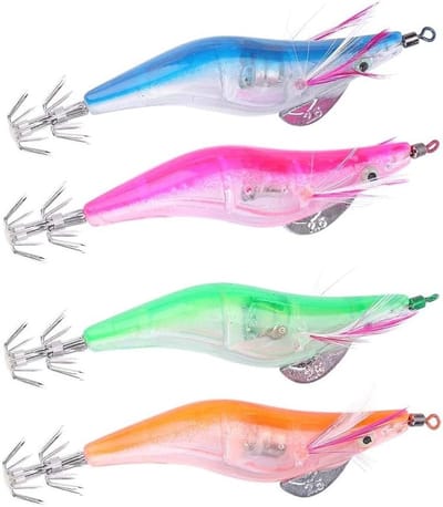 Luminous Bionic Garnaalvormige Vissenaas van 10 cm voor Zoutwater, Perfect voor Sportvissen en Zeevissen