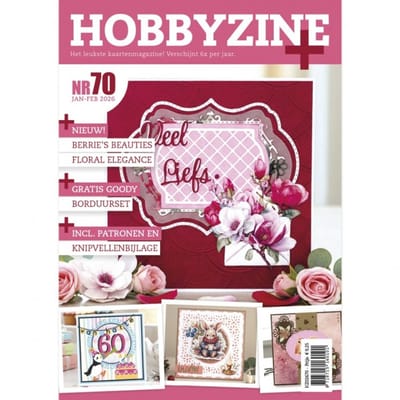 Hobbyzine 70 - Boek met gratis knipvellen en Die - Kaartenmagazine vol hobby - Gratis verzonden - HZ02670