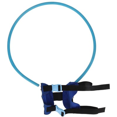 Chien Aveugle Sûr Anneau pour Animaux de Compagnie Aide Comportementale Chiens Protéger Aile d'Ange Bleu (XS) S