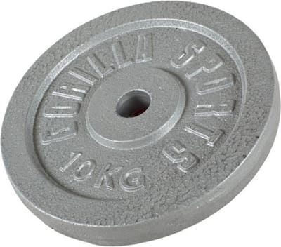 Gorilla Sports Gewichtsschijf - Halterschijf - Gietijzer - 30 mm - 10 kg