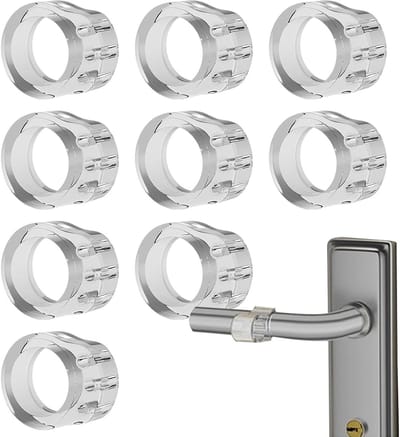 Deurklink Stopper - Muurbeschermer - Muren Beschermen - Zonder Boren - 9 Stuks - Transparant