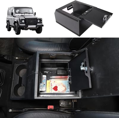 Console Safe Armrest Lockbox voor Defender 2004-2018 - Veiligheid, Opbergruimte en Organisatie voor Auto Accessoires