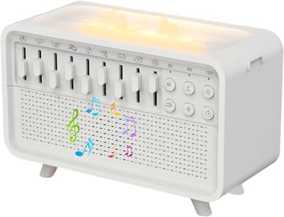 3-in-1 Geluidsmachine voor Slaap: Luchtbevochtiger, Bluetooth Speaker en Nachtlamp