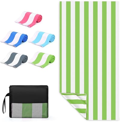 Dailygoods- Strandlaken Extra Groot - Sneldrogend Microvezel - Zandvrij - Lichtgewicht - Antibacterieel - Ideaal voor Strand/Reizen - Handdoek